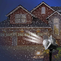 Projecteur LED intérieur / extérieur effet neige
