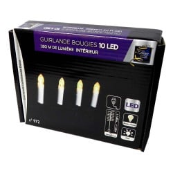 Guirlande lumineuse imitation "bougies"