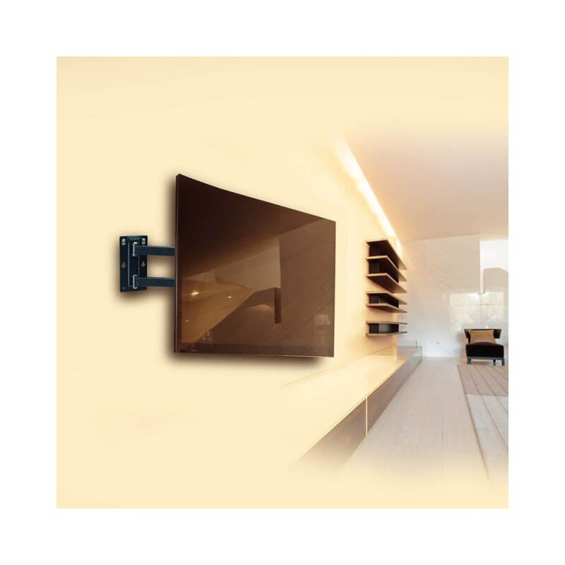 Support mural TV pivotant et extensible de 43 à 81 cm