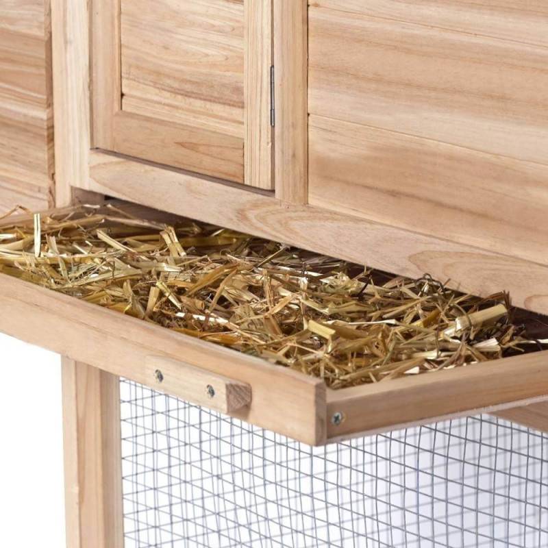 Poulailler bois avec pondoir (6)