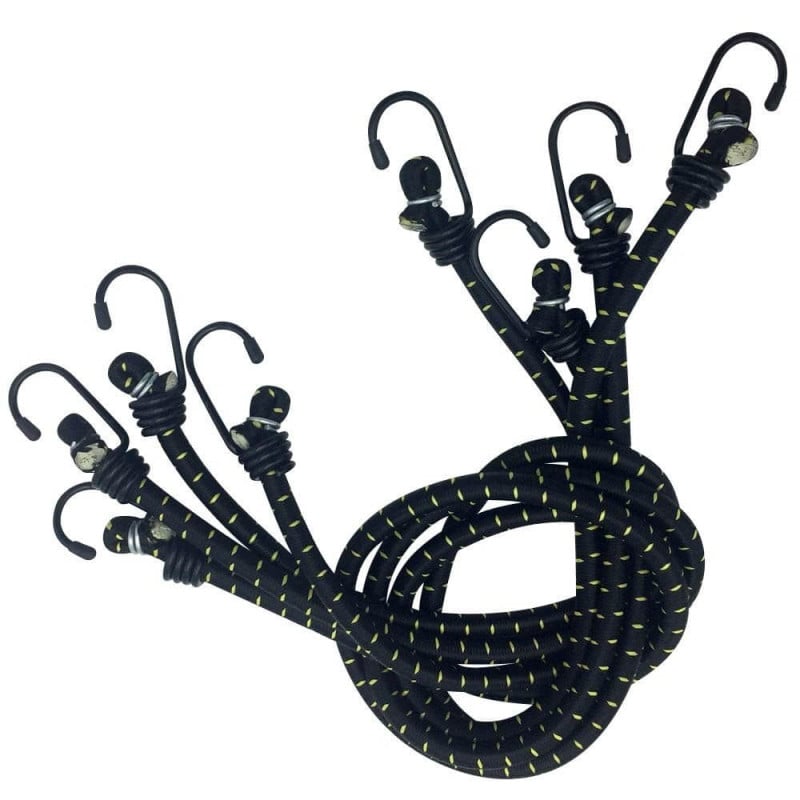 Sandow tendeur élastique 80cm avec crochets - lot de 4 (1)