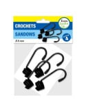 Crochets pour tendeur ou sandow - lot de 4