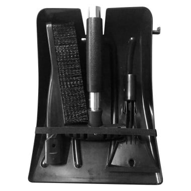 Pelle à neige pliable multifonctions avec brosse et grattoir (6)
