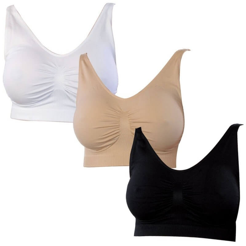 Soutien gorge sans armature Push'Up Beauty Bra Basique x3