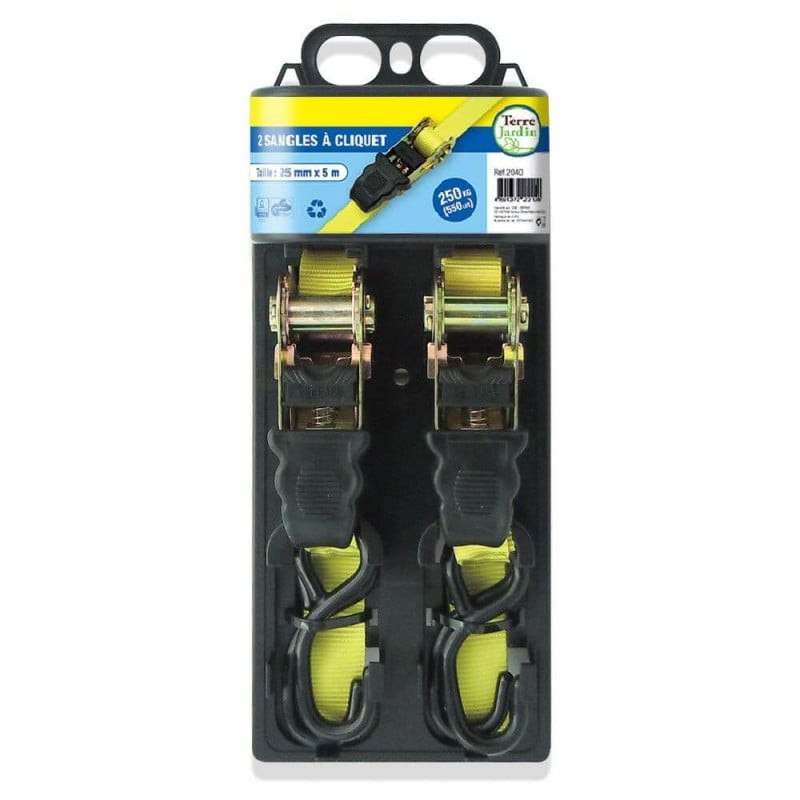 Sangle d'arrimage à cliquet 5 mètres (2)