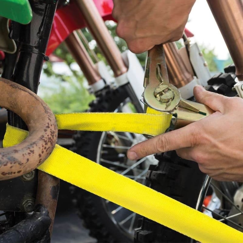 Sangle d'arrimage à cliquet 8 mètres 5 T Haute Performance (2)