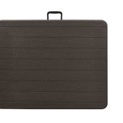 Table de jardin pliante 8 personnes 180 cm, imitation bois (2)