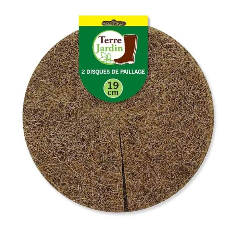 Lot de 2 disques de paillage coco fibres naturelles (3)