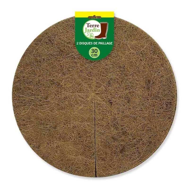 Lot de 2 disques de paillage coco fibres naturelles (4)
