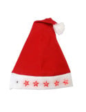 Bonnet Noel lumineux avec étoiles clignotantes