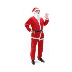 Déguisement Père Noël en feutrine adulte 5 pièces