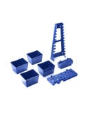 Lot de 7 accessoires et boites en plastique pour panneaux porte outils