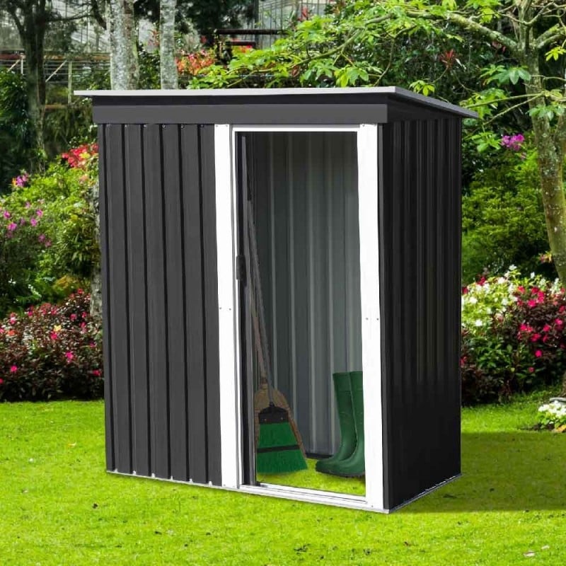 Abri de jardin 11 m² gris foncé Déco : achat Abri de jardin PVC