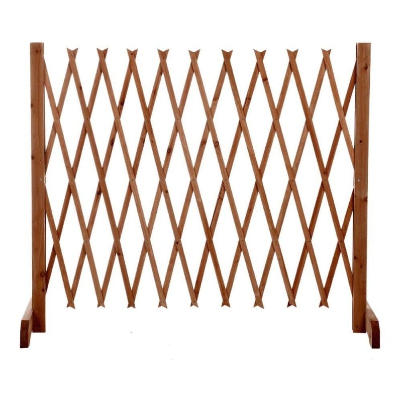 relaxdays Barrière de sécurité bois - hauteur 92 cm - barrière d