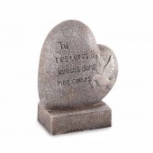 Plaque funéraire coeur