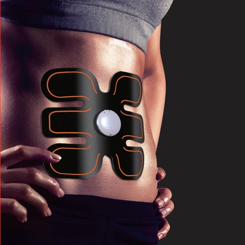 CHENAN Ceinture Abdominale Electrostimulation, Electrostimulateur  Musculaire, Ceinture Abdominale, 6 Modes et de 10 Niveaux, Affichage à LED