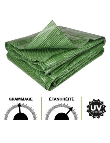 Bâche armée verte 160g m2 découpable (1)