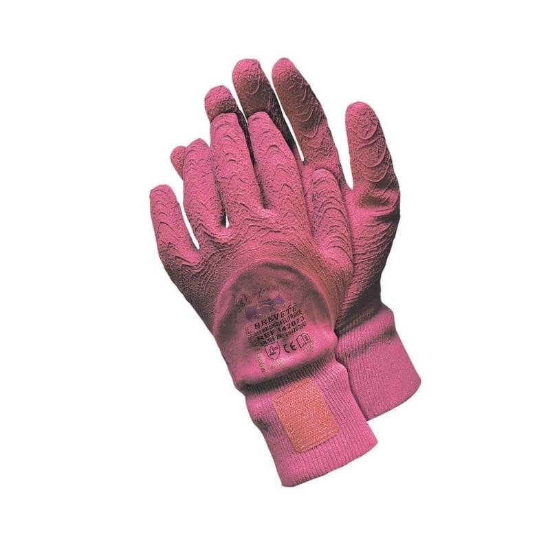 Gants de jardinage taille des rosiers rose