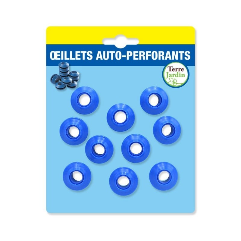 Oeillets auto perforants pour bâche - Lot de 10