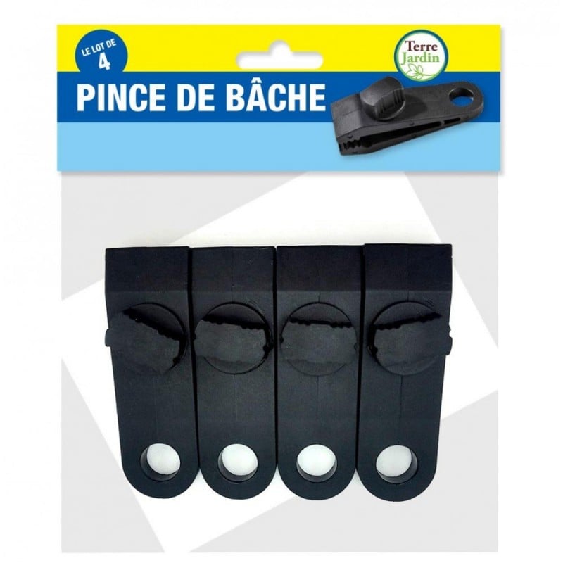 Pince bache : Clips de maintien pour bâches - Vendu par 4