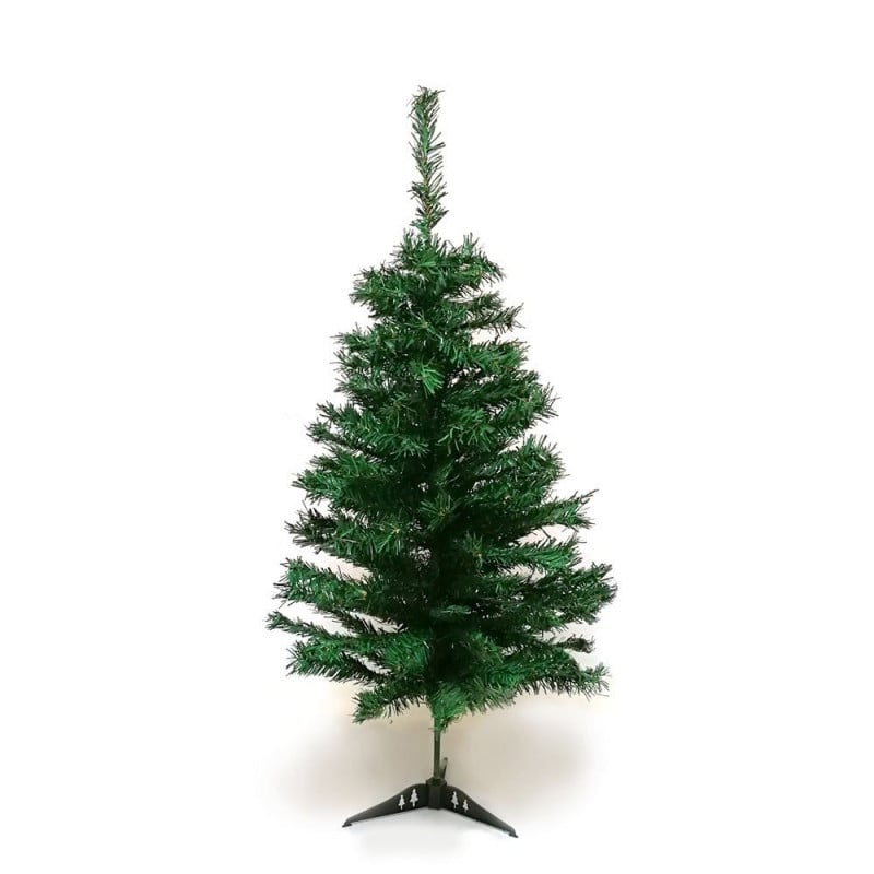 Sapin de Noël artificiel tradition et qualité - Arbre pour décoration de Noël avec support (1)
