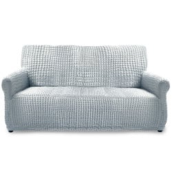 Housse de canapé & Housse de fauteuil extensible - gris (2)
