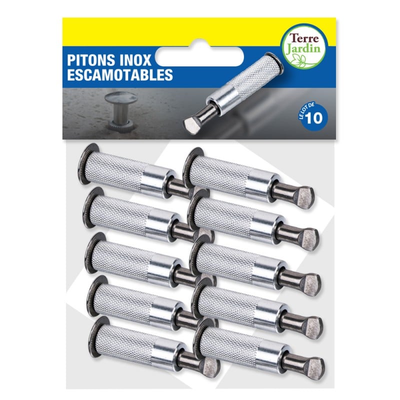 LINXOR Lot de 3 outils de jardinage à main en acier inoxydable