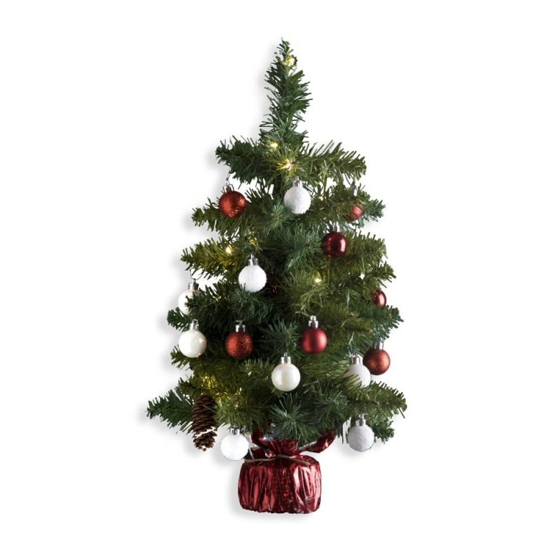 Petit sapin de Noël décoré - 50 cm