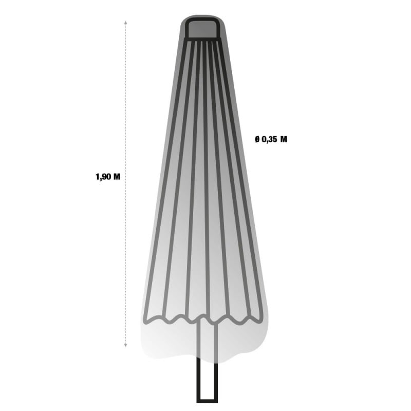 Housse de protection PVC parasol - extérieur (3)