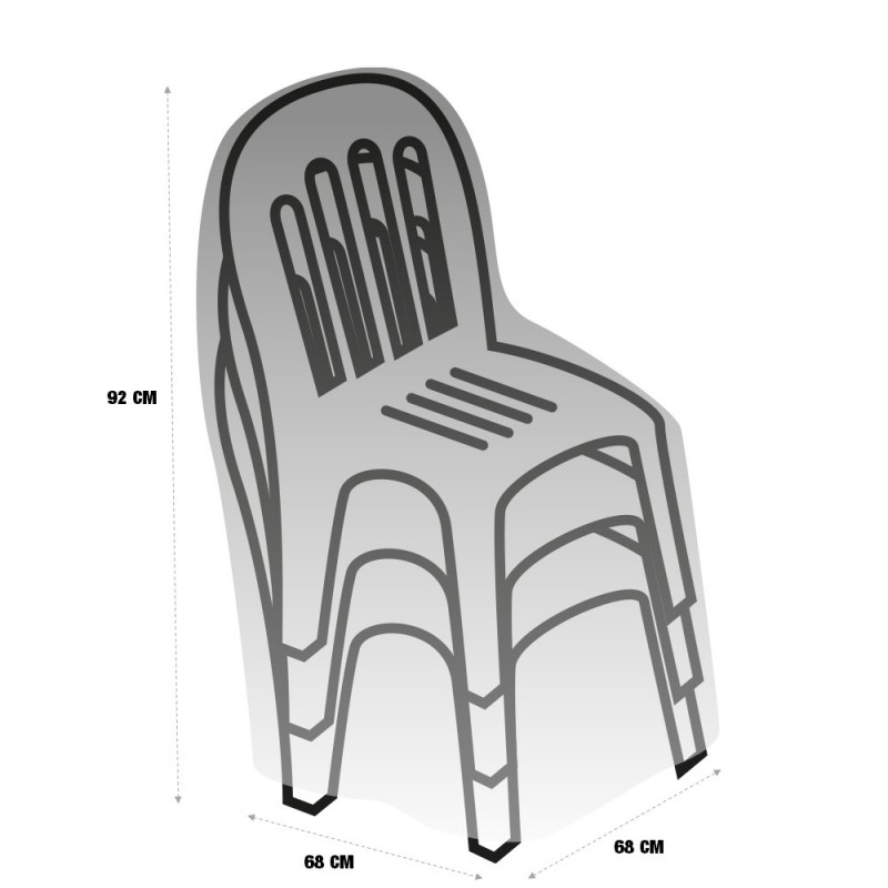 4 Pièces Housse Chaise De Jardin Exterieur,Imperméables,Motif  Géométrique,Avec Attaches,Démontable,Protege Assise Chaise,Sall[H1894]