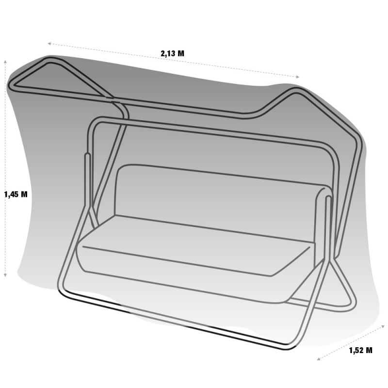 Housse de Protection Polyester et PVC pour Balancelle de Jardin Deep