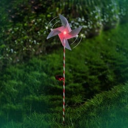 Moulin à vent lumineux - LED solaire (2)