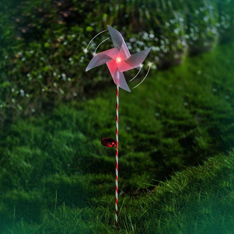 Moulin à vent lumineux - LED solaire (2)