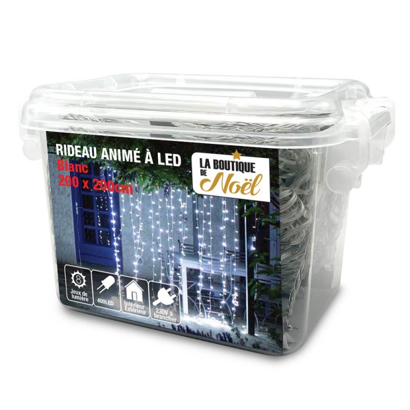 Rideau lumineux led connecté TWIN 210 LED-Deco Lumineuse