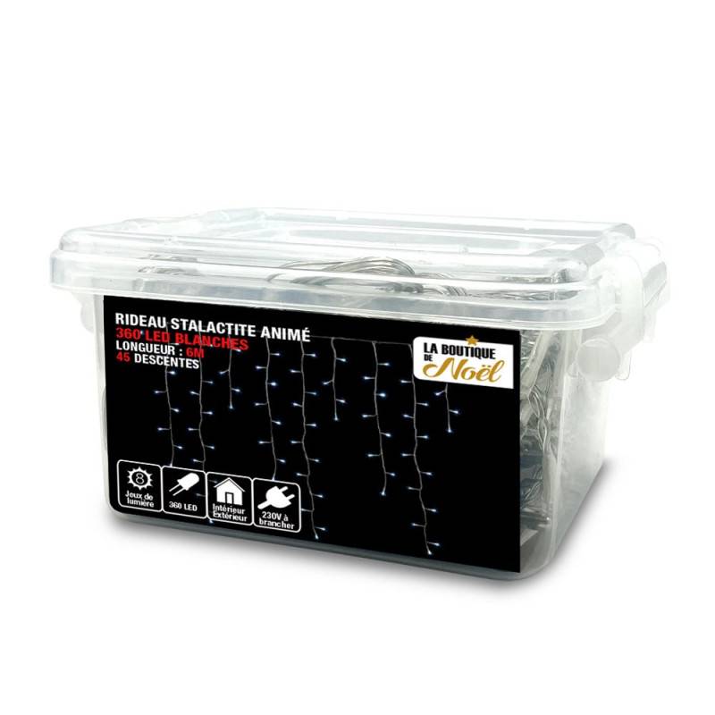 Rideau lumineux LED stalactite (2)