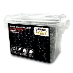 Rideau lumineux LED stalactite (4)