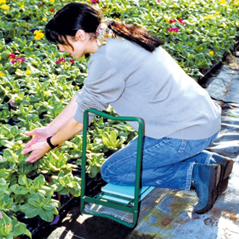 Tabouret agenouilloir de jardin pliable (7)