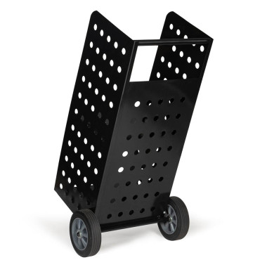 Chariot porte bûches en métal (2)