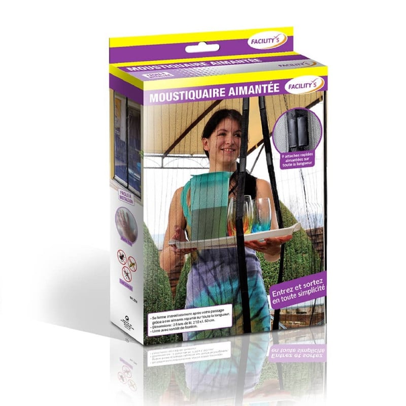 Moustiquaire pour porte coulissante  aimantée  (2)