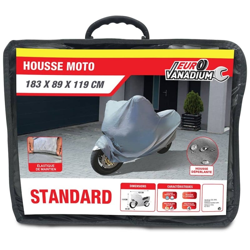 Housse bâche moto standard 183x89x119 cm