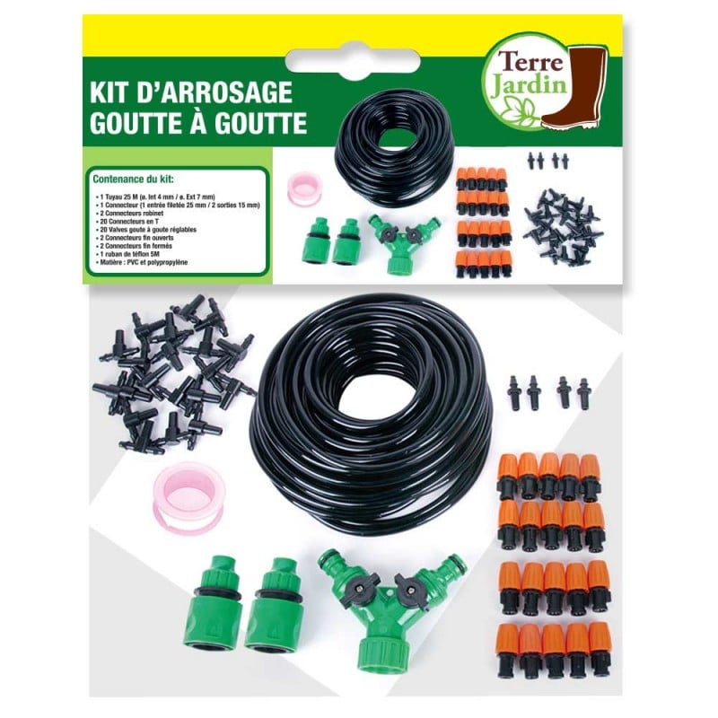 Kit d'arrosage goutte à goutte sans pression Netafim - Jardin Couvert