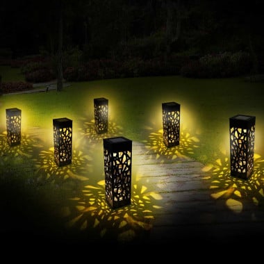 Borne solaire photophore - lot de 6 (6)