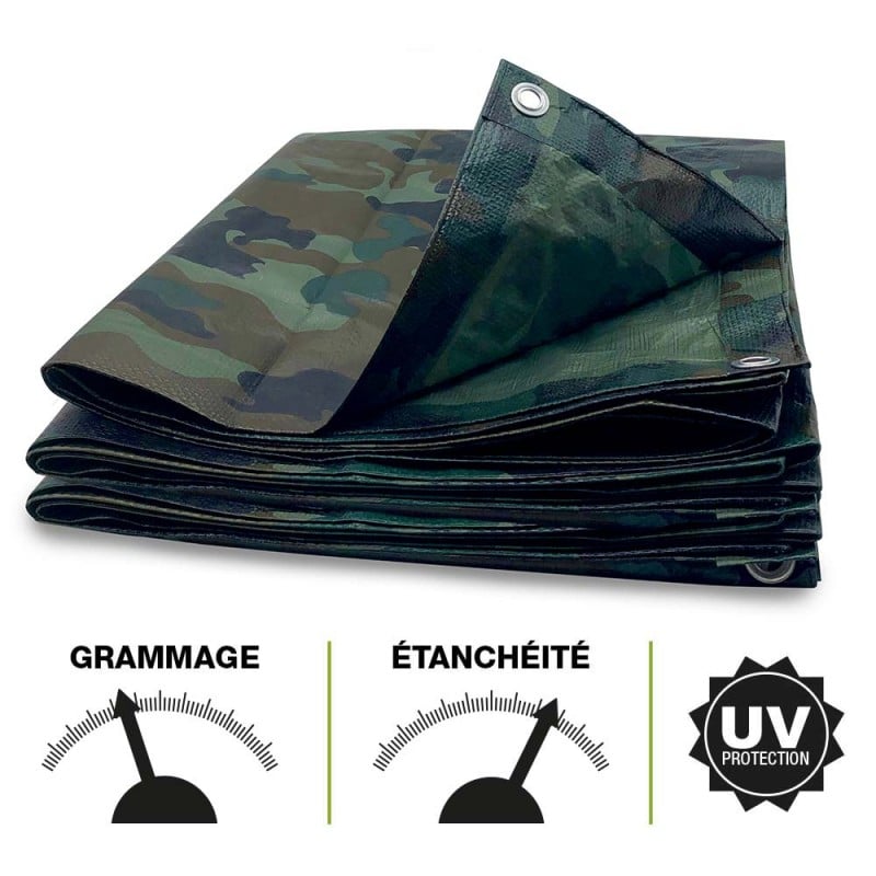 Bâche camouflage militaire