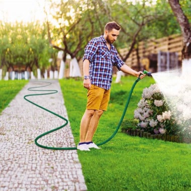 Tuyau d'arrosage extensible avec pistolet (7)