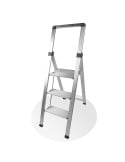 Escabeau marchepied 3 marches alu pro extra-slim