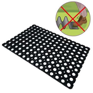 2 tapis caillebotis caoutchouc + connecteurs (3)