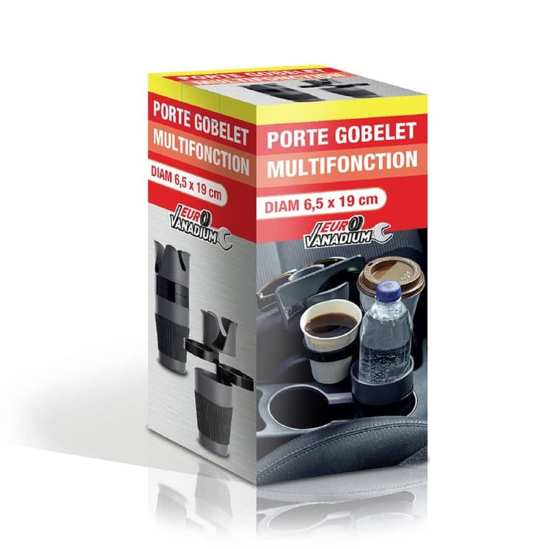 Porte gobelet multifonctions pour voiture