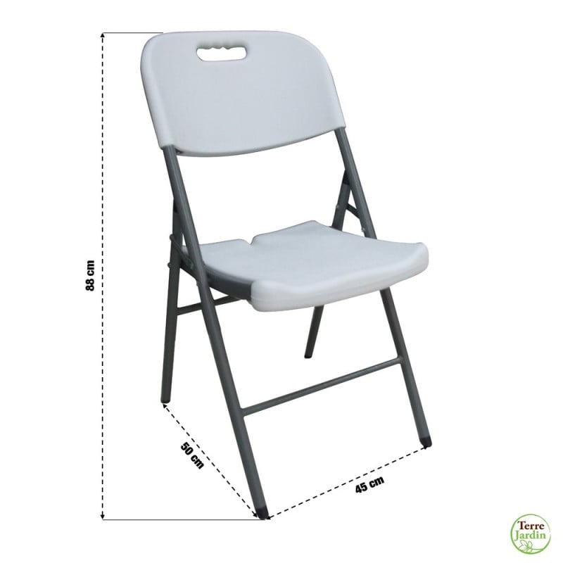 Chaise de jardin pliante en plastique (1)