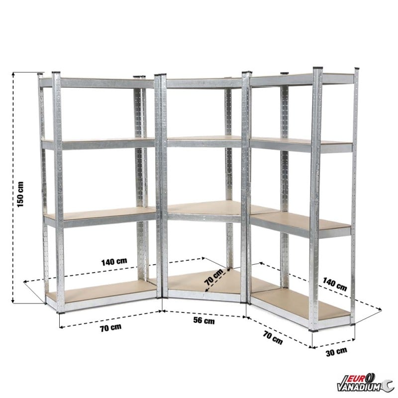 Etagère à poser largeur 30 ou 40 cm - 1 niveau