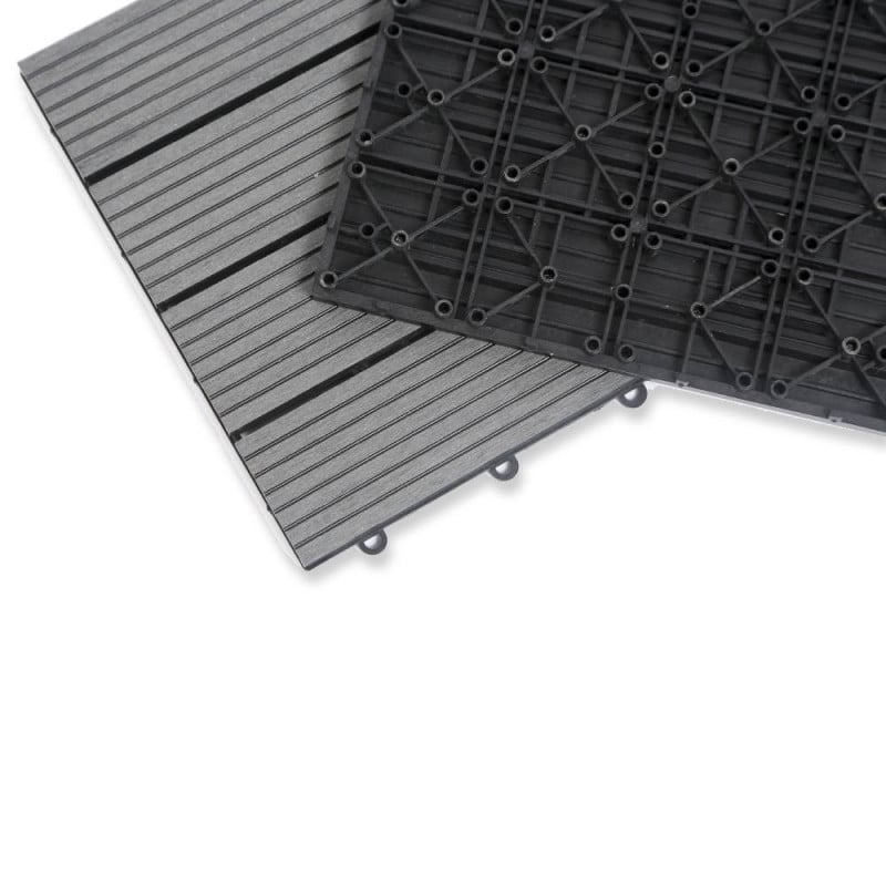 Dalles terrasse en composite effet bois - Lot de 5 (3)